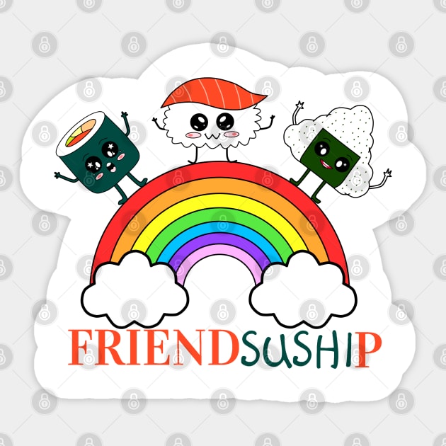 FRIENDSUSHIP Sticker by IVY Art